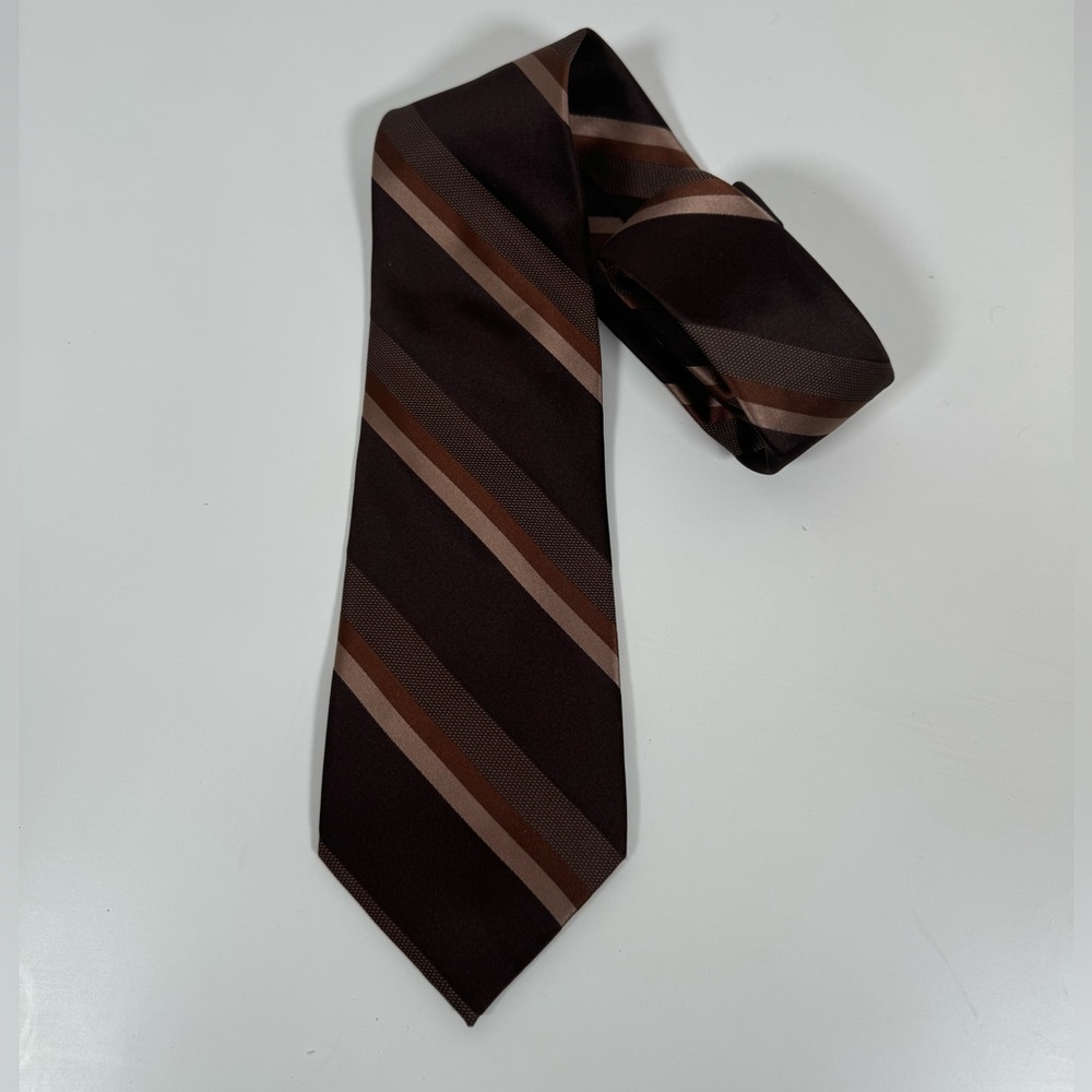 NWT BUGATTI ELEGANT MENS BROWN TIE